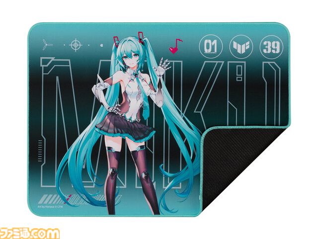 初音ミクとTUF Gamingのコラボゲーミングデバイスが6月中旬より発売。キーボード、マウス、マウスパッド、ヘッドセットの4種にて展開
