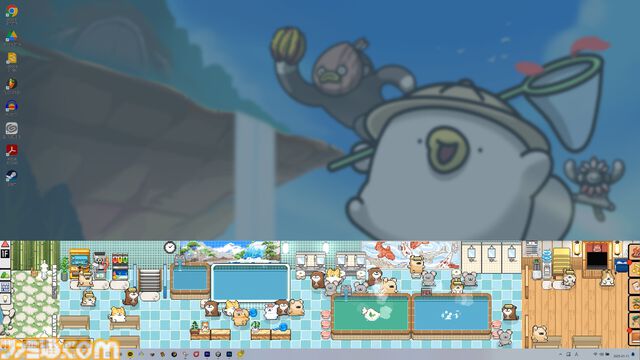 『アニマルスパ』PC画面下でゆるカワイイ動物と銭湯づくり。ネコ、イヌ、ウサギやハムスターの入浴を眺める癒し系タイトルが5月14日発売記事著者