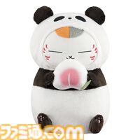 『夏目友人帳』一番くじが本日（5/4）発売。パンダの着ぐるみを着たり、桃まんやしゅうまいの被り物をかぶったニャンコ先生のぬいぐるみがかわいい