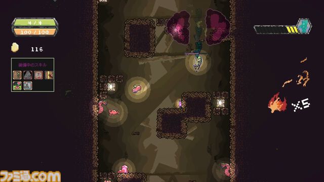 『UDO：未確認ドリル物体』穴掘りローグライク5月29日配信決定。エイリアン潜む深淵に巨大ドリルで挑む落下アクション
