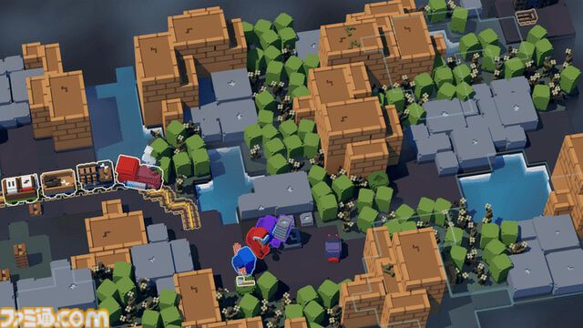 『Unrailed 2:バック・オン・トラック』無料大型アプデで『Among Us』とコラボ。クルーメイトたちが線路建設で奮闘！ 地形が変化する新バイオームも登場