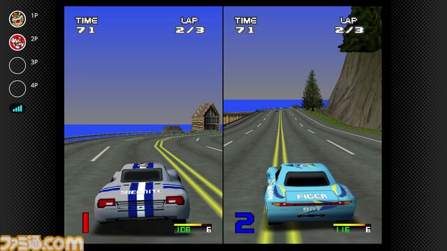 日本未発売の『リッジレーサー 64』が“NINTENDO 64 Nintendo Switch Online”に登場。画面分割対戦も可能な警戒レースゲーム。懐かしのCGキャラ永瀬麗子の姿も