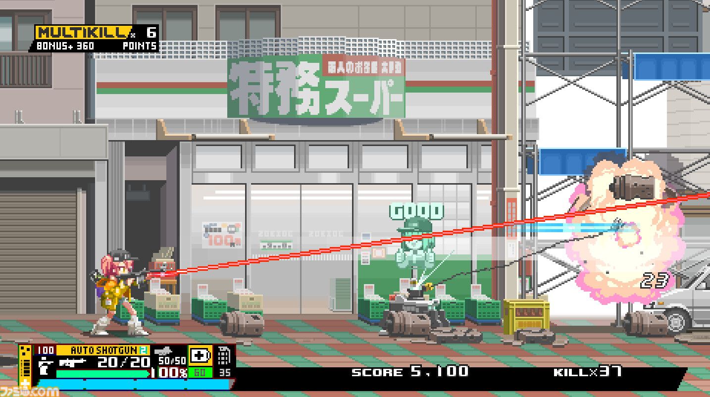 『Nitro Express(ナイトロ エクスプレス)』レビュー。ドローンまみれの都市でハチャメチャに銃をぶっ放すガンアクション。世界観やストーリーも秀逸で映画を観たような心地に