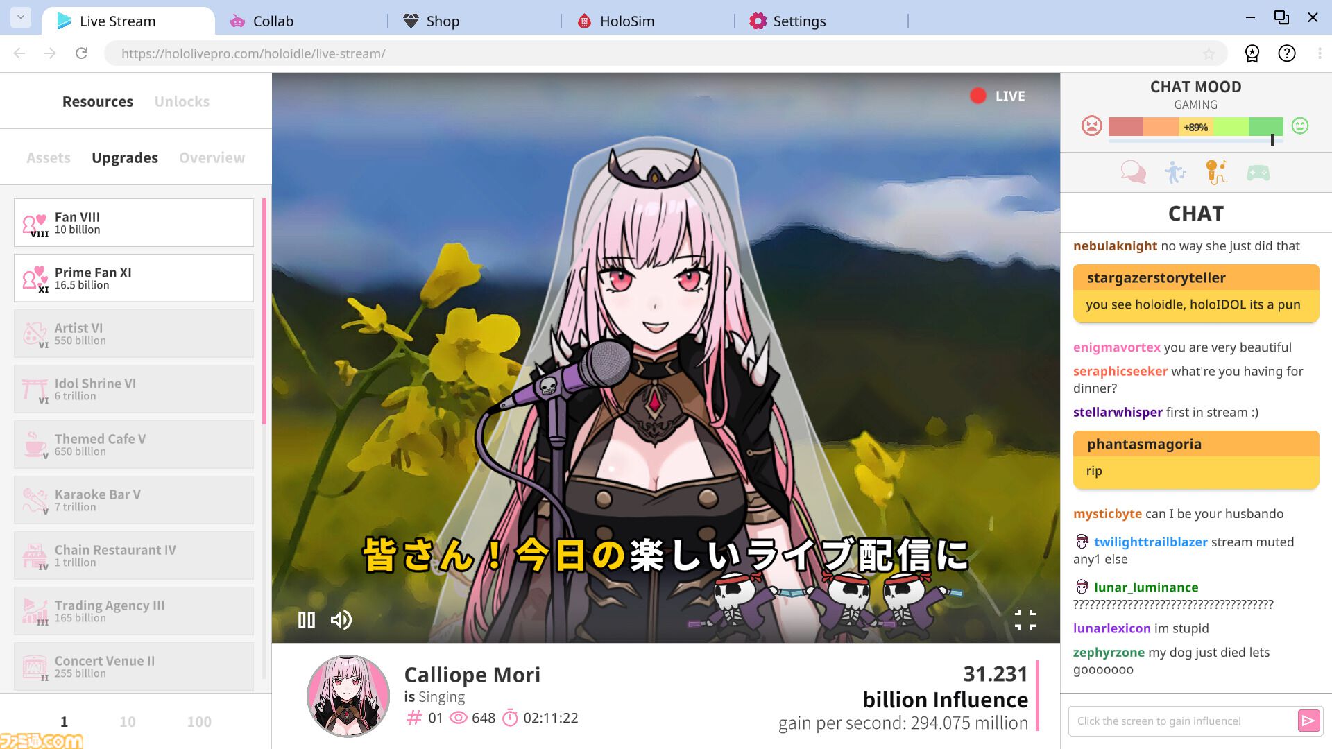 『Holoidle』宝鐘マリン、がうる・ぐら、森カリオペをお世話して人気配信者にする癒し系クリッカーゲームが6月6日に発売