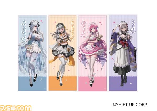 『勝利の女神：NIKKE』and GALLERYコラボカフェは6/6～7/2に開催。カフェ店員衣装のシンデレラ、モダニア、ドロシー、紅蓮のグッズやメニュー内容も公開