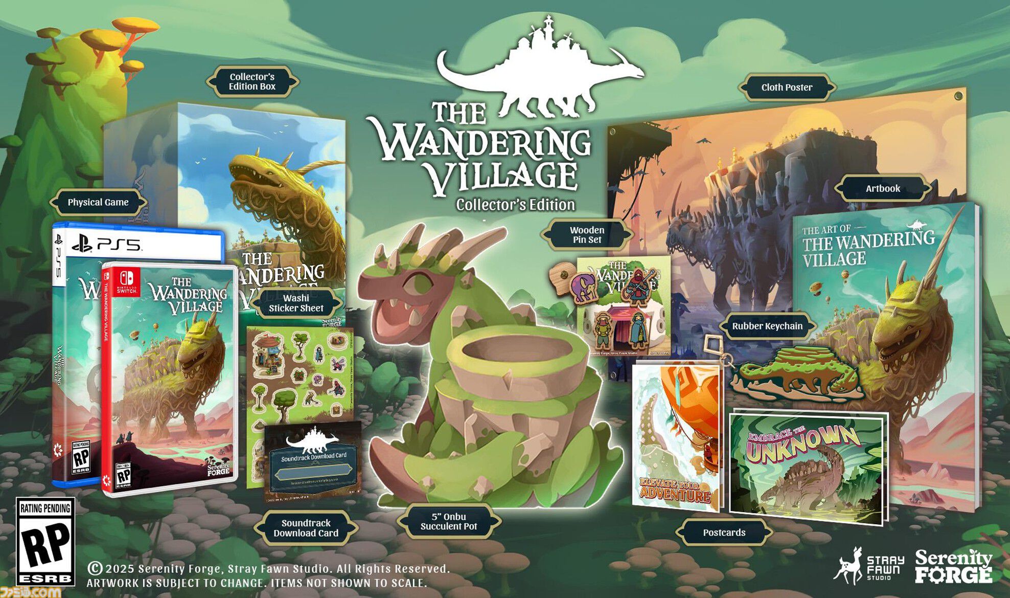 地上げ屋ゲーム The Wandering Village』巨大生物の背中の上で街づくりが