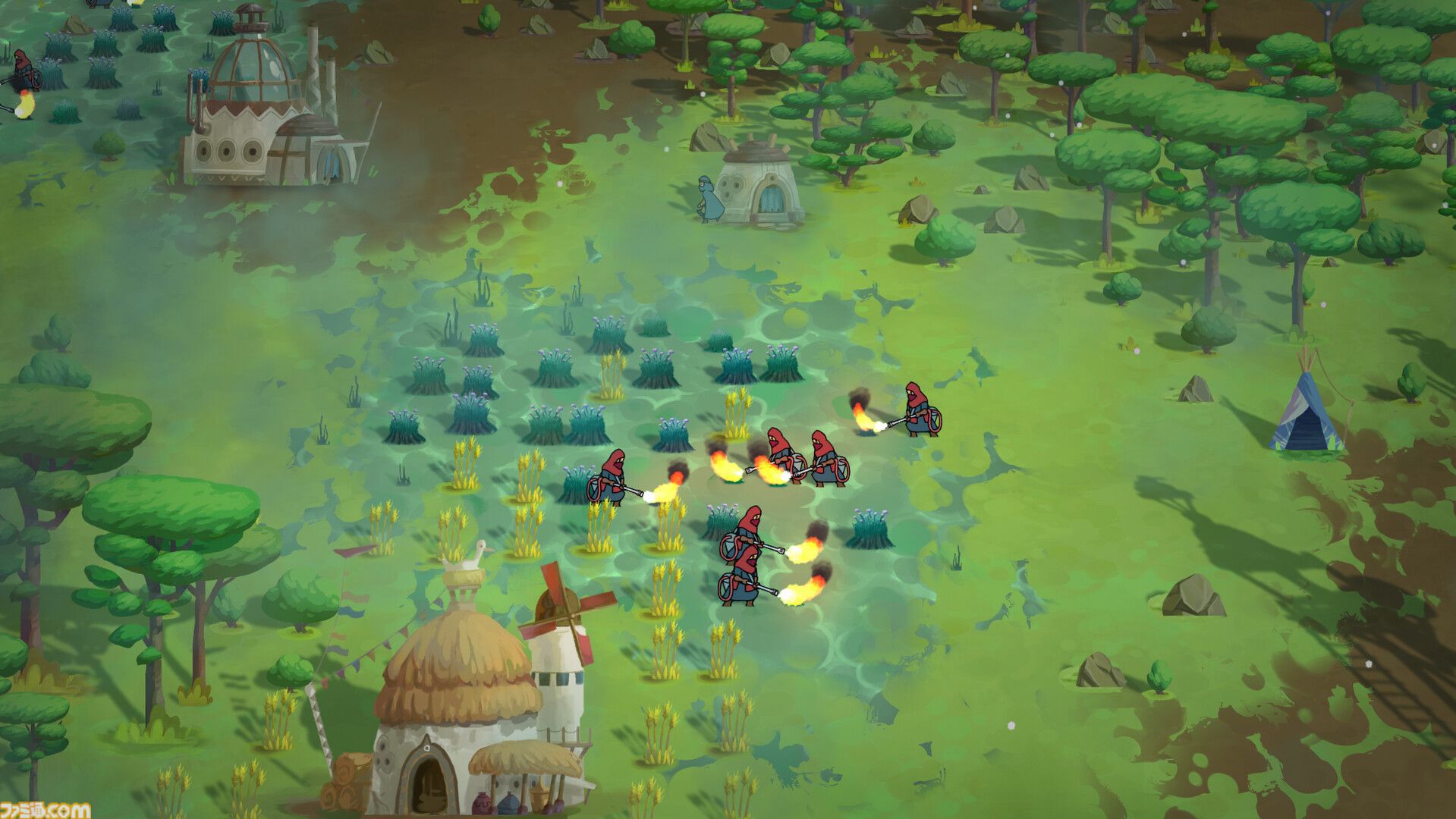 The Wandering Village』巨大生物の背中の上で街づくりが楽しめる