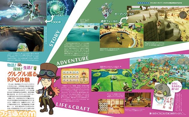 『ファンタジーライフｉ グルグルの竜と時をぬすむ少女』ついに始まる新たな冒険。とんでもなくバカデッカいボリュームの遊びをまるっと総まとめ！【先出し週刊ファミ通】