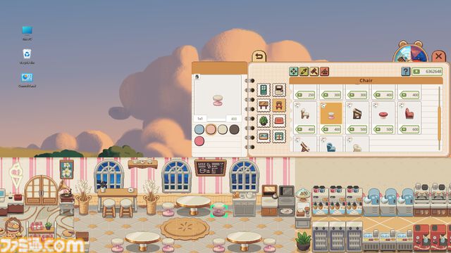 『月曜が来ないカフェ』PC画面を使ったカフェ経営放置ゲーム。YoutubeやTwitchを利用して配信者のカフェに訪問できる【デモ版配信】