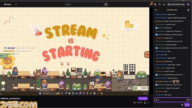 『月曜が来ないカフェ』PC画面を使ったカフェ経営放置ゲーム。YoutubeやTwitchを利用して配信者のカフェに訪問できる【デモ版配信】