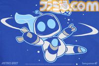 『アストロボット』躍動感あふれるアストロを描いたTシャツが登場。角度によって表情が変化するレンチキュラーピンバッジとあわせて本日（5/22）発売