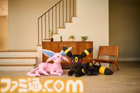 【ポケモン】エーフィ・ブラッキーの等身大ぬいぐるみが受注開始。寝そべったイーブイフレンズが朝も夜も癒しに
