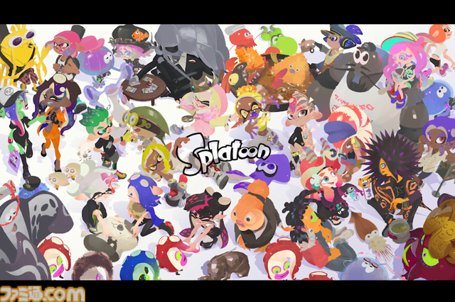 『スプラトゥーン』10周年記念イラスト公開。『1』～『3』にサイドオーダーなどの追加DLCも含めたオールキャスト集合の1枚！