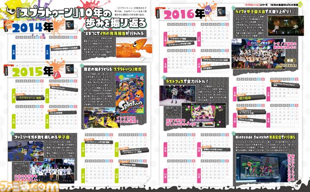 『スプラトゥーン』10周年特集では全36ページでシリーズの節目をお祝い。付録は裏面がキャラクター相関図の特製B3ポスター！【先出し週刊ファミ通】