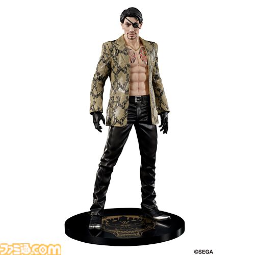 『龍が如く』冴島大河のスタチューフィギュアが10月に発売。刺青をあしらったミニ屏風がセガストア特典として付属。真島吾朗のフィギュアも再販決定