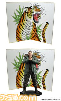 『龍が如く』冴島大河のスタチューフィギュアが10月に発売。刺青をあしらったミニ屏風がセガストア特典として付属。真島吾朗のフィギュアも再販決定