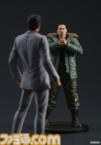 『龍が如く』冴島大河のスタチューフィギュアが10月に発売。刺青をあしらったミニ屏風がセガストア特典として付属。真島吾朗のフィギュアも再販決定