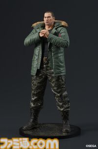 『龍が如く』冴島大河のスタチューフィギュアが10月に発売。刺青をあしらったミニ屏風がセガストア特典として付属。真島吾朗のフィギュアも再販決定
