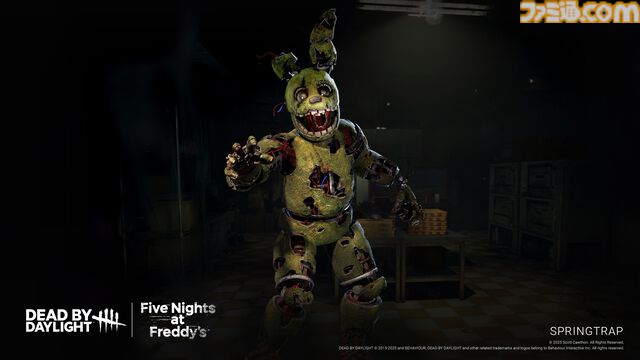 【DbD】『デッドバイデイライト』×『Five Nights at Freddy's』コラボPTBが開始。恐怖の消防斧を駆使するスプリングトラップが新キラーになって参戦
