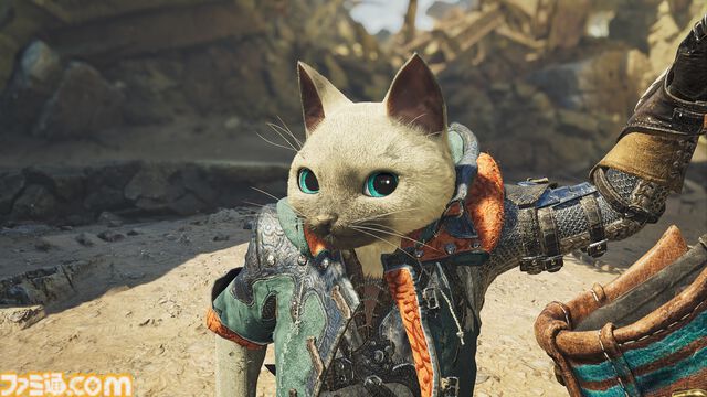 『モンハンワイルズ』アイルーになりきれるユニークな頭装備が登場。6月4日配信、初の3頭狩猟イベントクエスト“三人寄ればケマトリス！”で入手可能