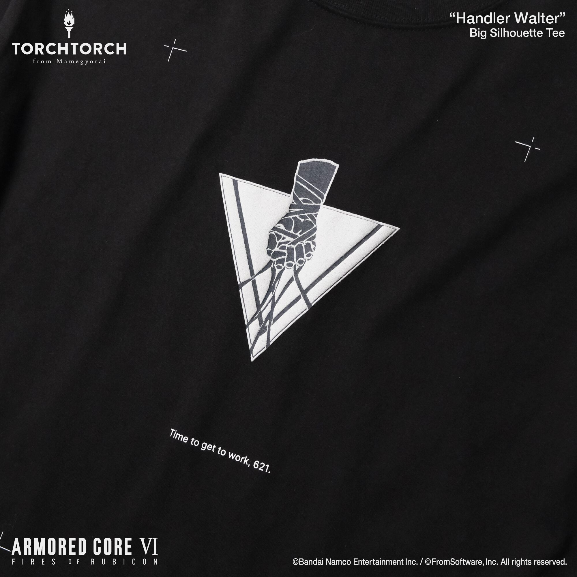 『アーマード・コア6』ハンドラー・ウォルター＆オーネスト・ブルートゥのTシャツが本日(5/29)予約開始。エンブレムをあしらったデザインが素敵
