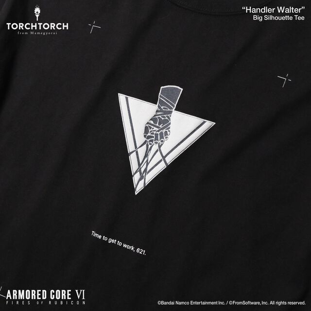 『アーマード・コア6』ハンドラー・ウォルター＆オーネスト・ブルートゥのTシャツが本日(5/29)予約開始。エンブレムをあしらったデザインが素敵