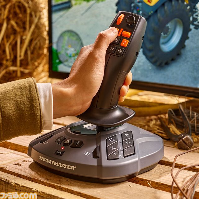 ファーミングシミュレーター向けジョイスティックがスラストマスターより発売。設定可能なアクションボタンを合計33個搭載した農機&重機特化型コントローラー