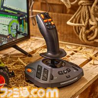 ファーミングシミュレーター向けジョイスティックがスラストマスターより発売。設定可能なアクションボタンを合計33個搭載した農機&重機特化型コントローラー