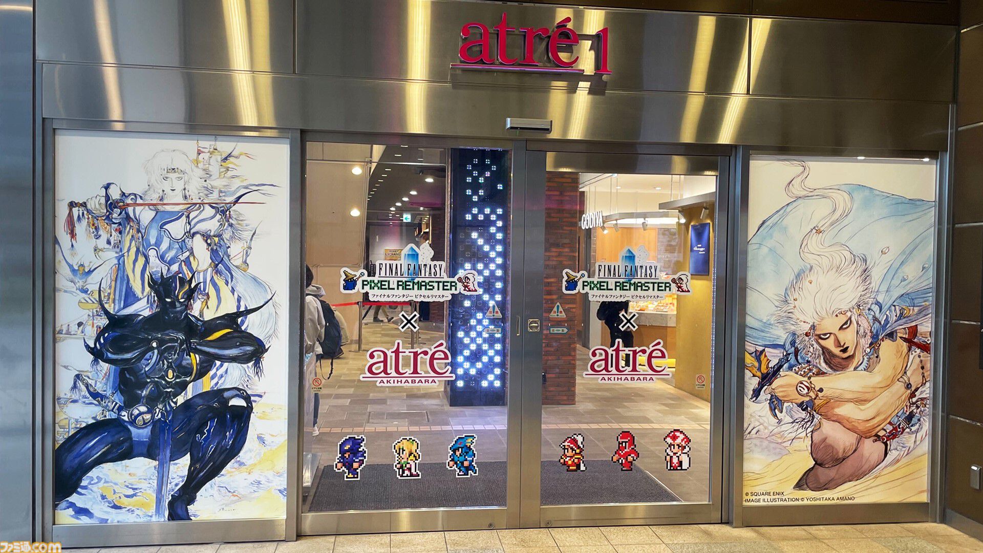 ファイナルファンタジー　Ⅵ Ⅴ Ⅵ FF　ピクセルアートTシャツ　アトレ秋葉原 ファイナルファンタジー ピクセルリマスター”シリーズ アトレ