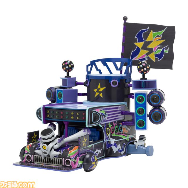 『ポケモンSV』スター団ボスたちが所有する改造ライドポケモン“スターモービル”がフィギュア化。車体正面のランプ部分はゲームと同じく光る仕様に