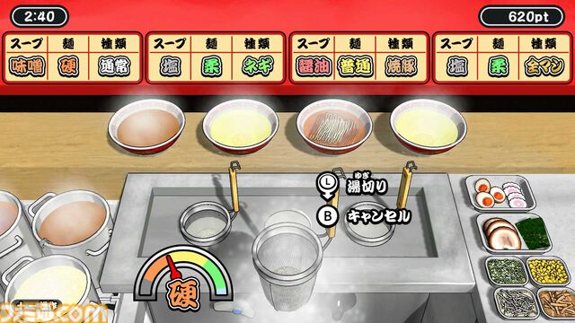 『極めろ！ラーメン道』スープ、麺、トッピングを注文通りに仕上げるスピード系料理アクションはもはやRTA。セール期間中は500円なのでラーメン1杯より安い