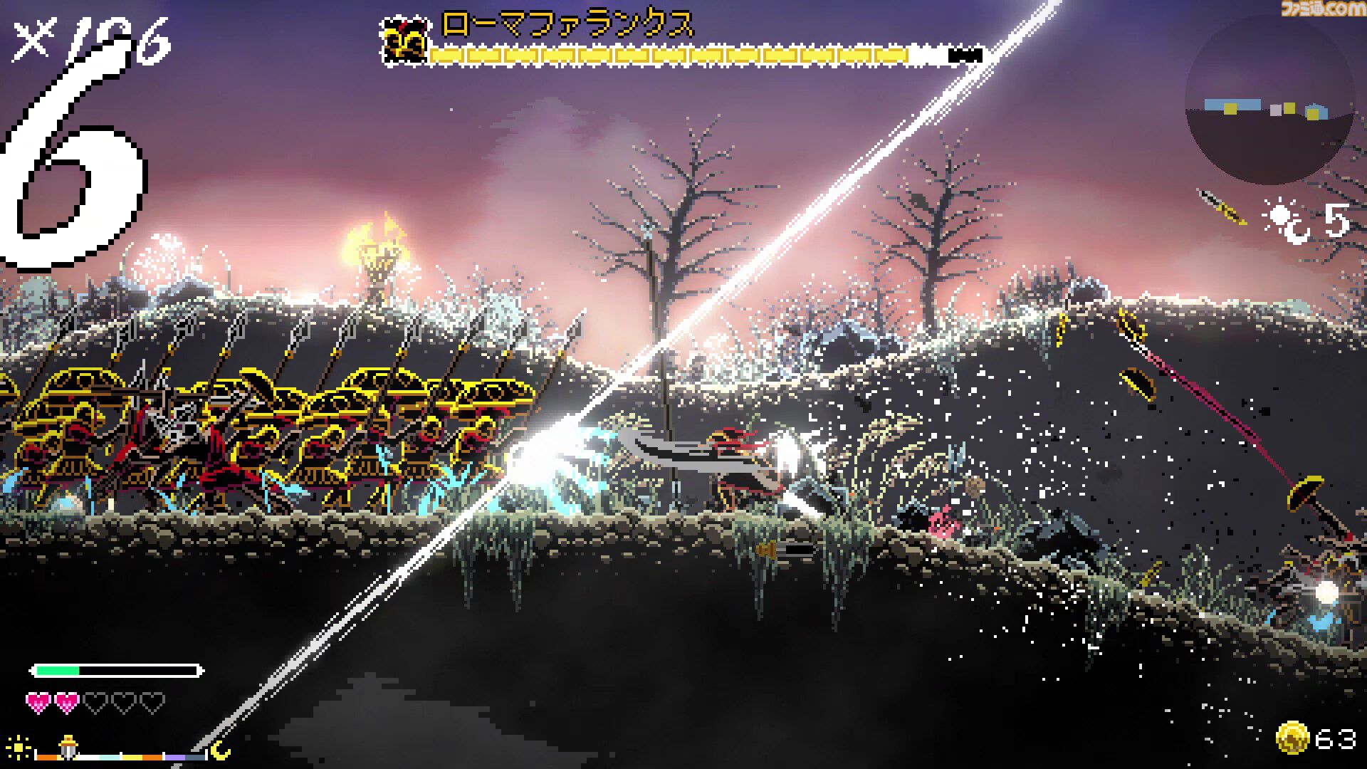 『Berserk or Die』レビュー。『ヴァンサバ』poncle初の自社IPは尖った2Dアクションゲーム。キーボードをバンバン叩いて左右から出現する敵を撃退！