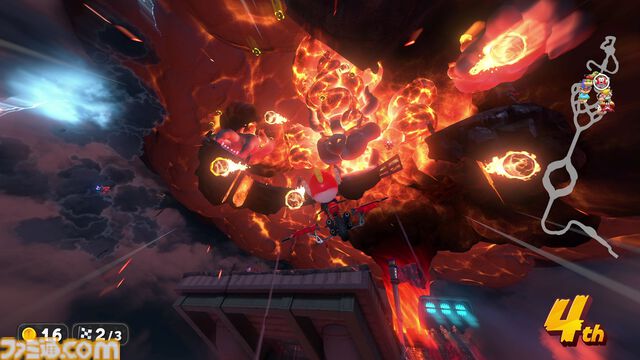 『マリオカート ワールド』24台のレースは混戦・スリリング。ドンドン脱落する“サバイバル”はスピーディー（約10分）に大陸横断、“グランプリ”のレースはコースどうしをつなぐ道でも開催