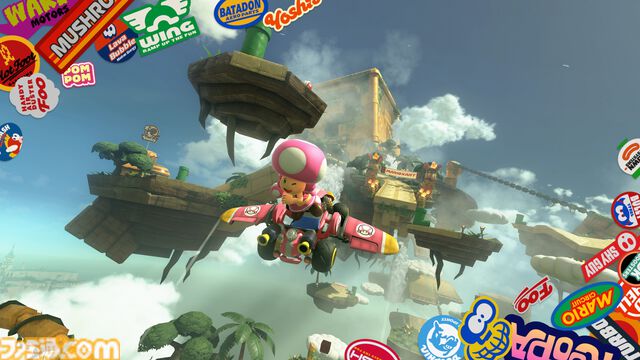 『マリオカート ワールド』のフリーランはカートで陸海空を走るオープンワールド。自由なドライブにPスイッチなどの遊びの要素が満載、楽しすぎる