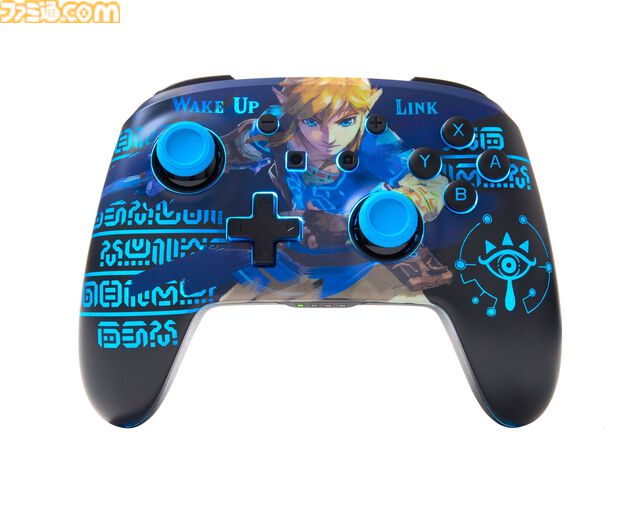『ゼルダの伝説 ブレワイ』デザインのSwitch用コントローラーが発売決定。祠の模様をイメージしたLED発光が冒険の記憶を呼び起こす