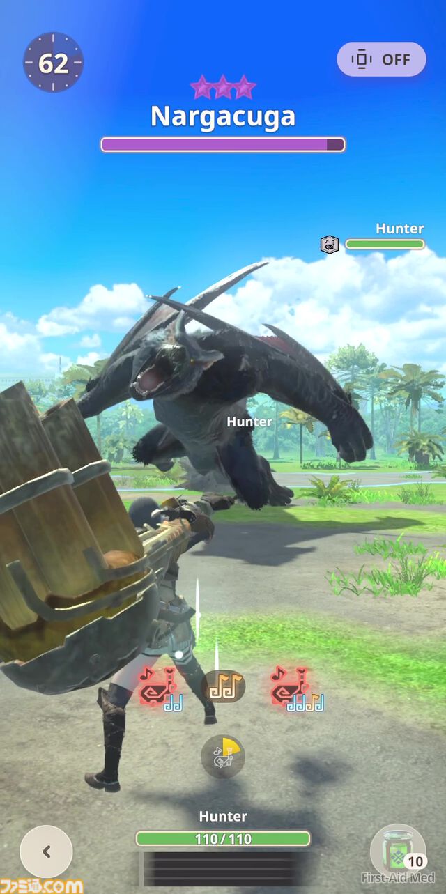 『モンハンナウ』シーズン6で狩猟笛実装、タップと長押しで直感的に演奏可能。新モンスターはナルガクルガ、ビシュテンゴ、ドスフロギィ、ブラントドス