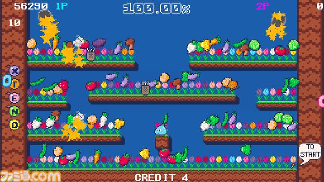 『ブルームパラダイス』妖精になってステージ内にお花を咲かせよう。レトロアーケード風アクションが6月19日発売。ふたり協力プレイにも対応