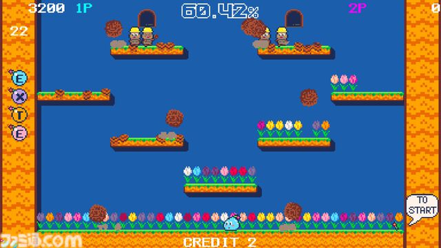 『ブルームパラダイス』妖精になってステージ内にお花を咲かせよう。レトロアーケード風アクションが6月19日発売。ふたり協力プレイにも対応