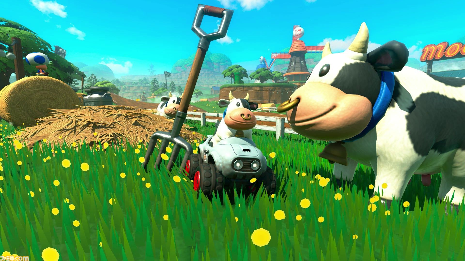 『マリオカート ワールド』ウシがかわいすぎてモーたまらん。“モーモーカントリー”のこだわりもパシャリ、グランプリで1位でゴールするとドヤ顔に