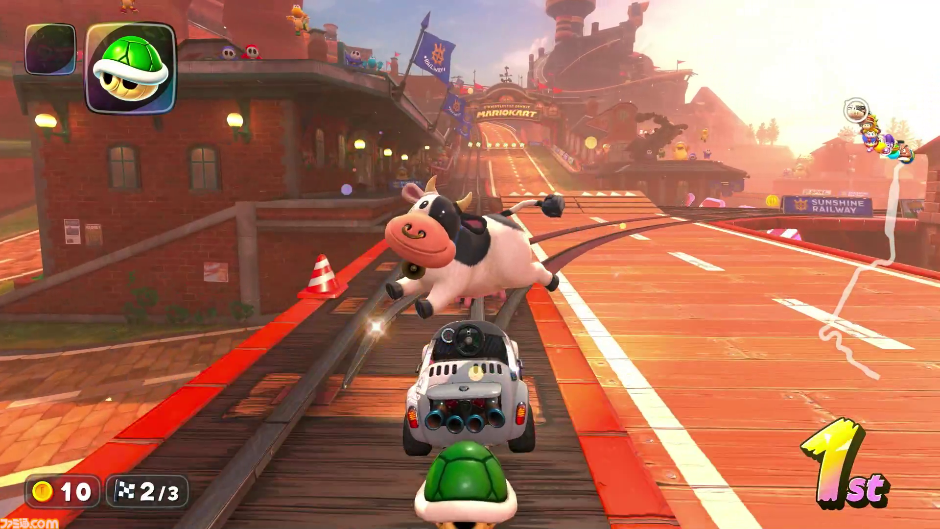 『マリオカート ワールド』ウシがかわいすぎてモーたまらん。“モーモーカントリー”のこだわりもパシャリ、グランプリで1位でゴールするとドヤ顔に