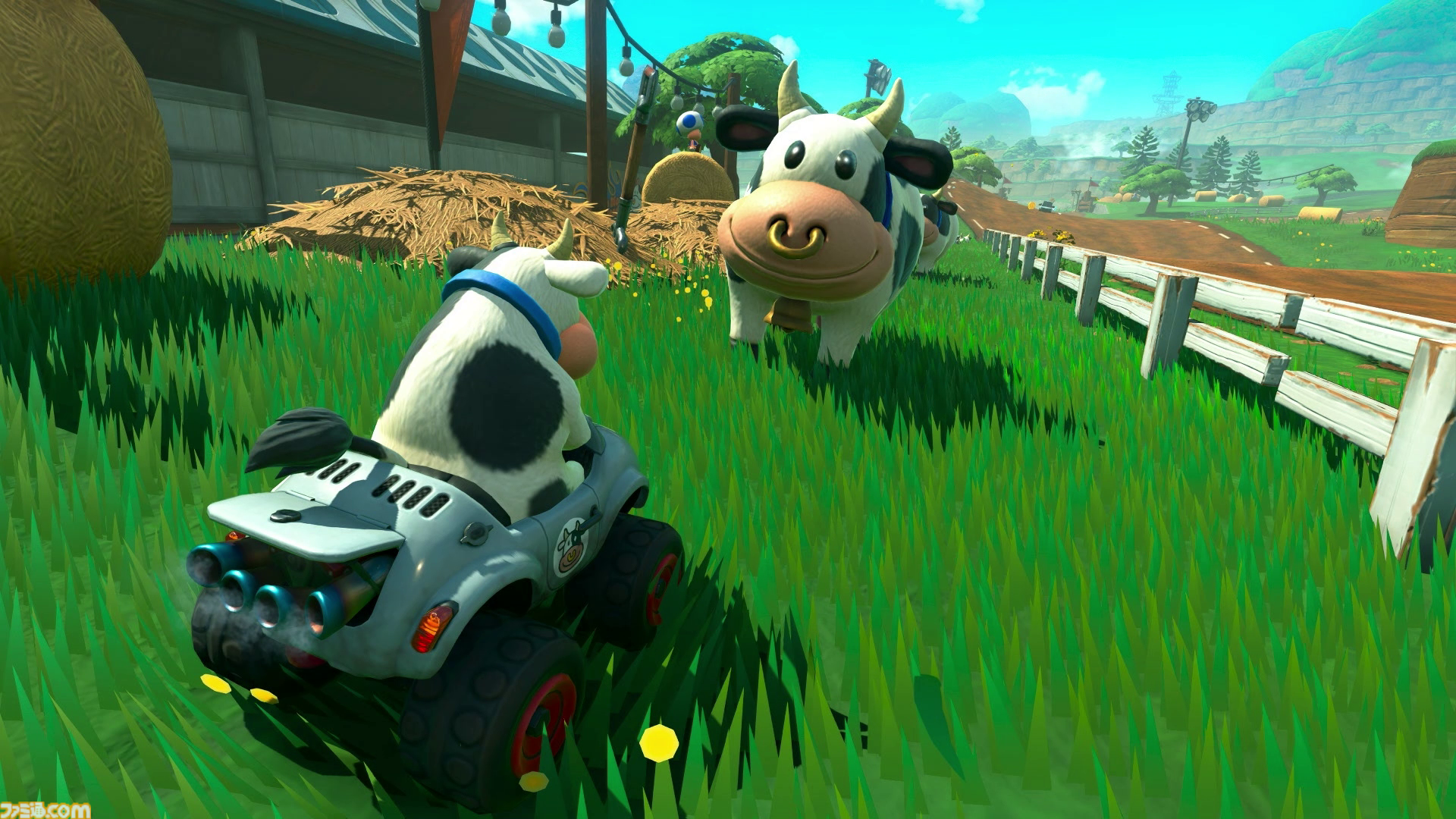 『マリオカート ワールド』ウシがかわいすぎてモーたまらん。“モーモーカントリー”のこだわりもパシャリ、グランプリで1位でゴールするとドヤ顔に