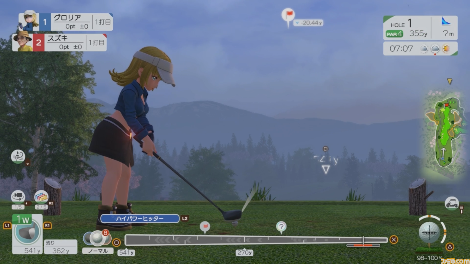 『みんなのGOLF WORLD』先行レビュー。新操作モードはシリーズ未経験者でも超やりやすい。"カラフルストローク"はパーティーゲーム感が強め