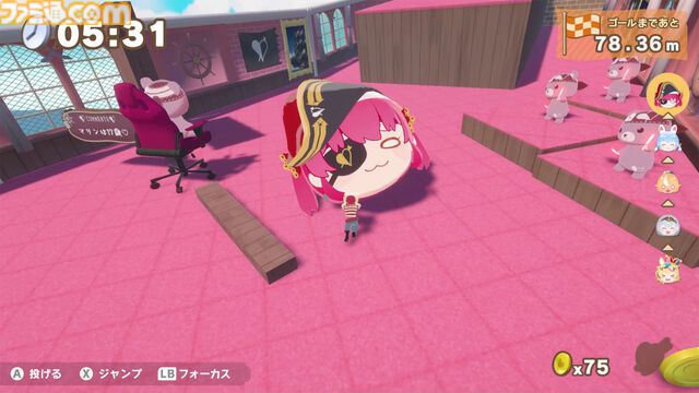 『ホロライブごろごろマウンテン』宝鐘マリンのお宝転がし3Dパズルアクション体験版配信。前作好評のホロメンにぎやかおしゃべりボイスは健在