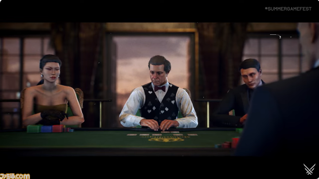 007』と『ヒットマン』が共演。映像には『カジノ・ロワイヤル』のル 