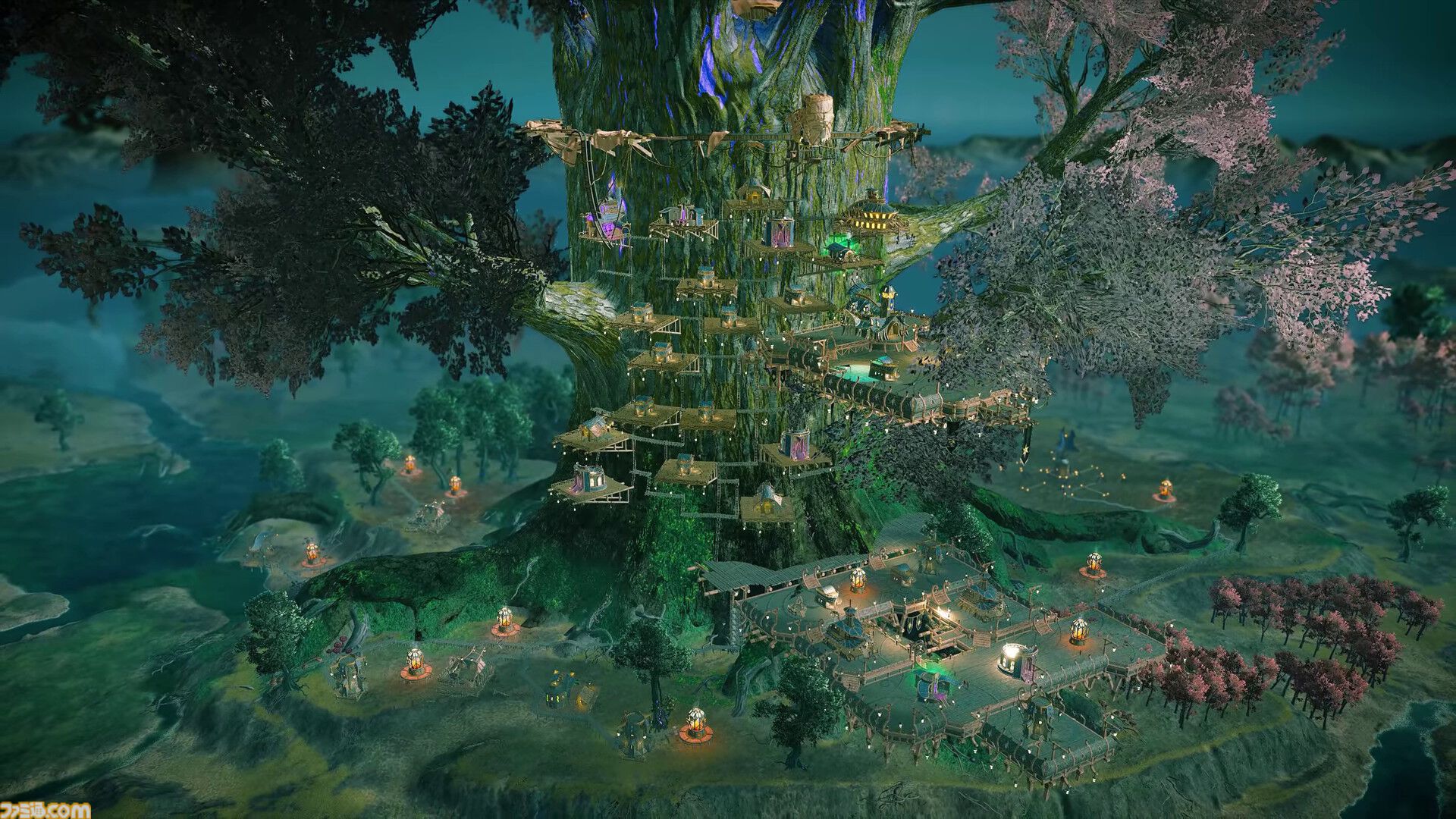 『DarkSwitch（ダークスイッチ）』“巨大な樹”を中心に大都市を築き上げるダークファンタジー・シティビルダー【PC Gaming Show】