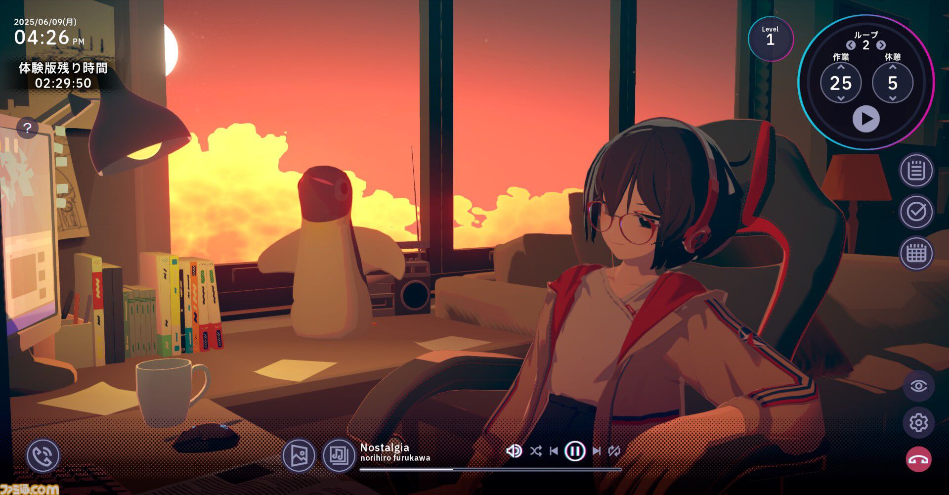 『Chill with You : Lo-Fi Story』妄想豊かな少女といっしょに作業。休憩時間に仲が深まっていくかも。体験版が配信