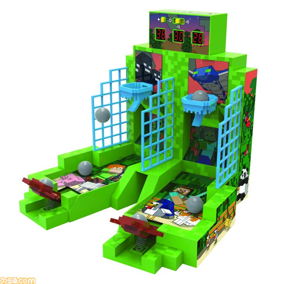 Minecraft クレーンゲーム マイクラ』デザインのクレーンゲームやエアホッケーが10月下旬に登場