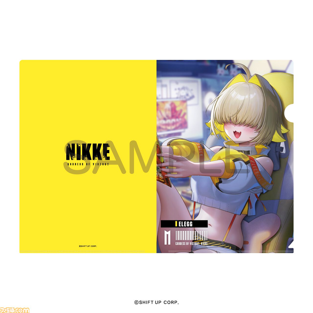 『NIKKE』エレグの描き下ろしイラストをデスクマット＆ジオラマがエビテン限定で登場。PCクッションや限定Tシャツ、アリスのヘッドホンがラインアップ