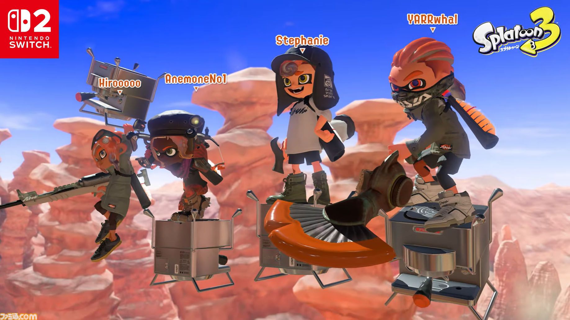 スプラトゥーン3』6月12日Ver.10.0.0アプデ決定。新ブキ“バンカラ