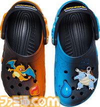 『ポケモン』ピカチュウたちがプリントされたコラボクロックスが発売。リザードンとカメックスのクールなデザインからイーブイのキュートなアイテムまで登場